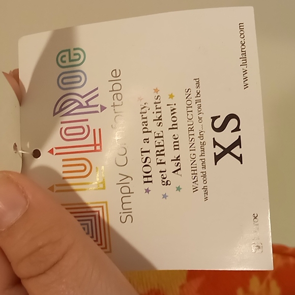 NWT LuLaRoe simply comfortable floral Printed pink Cassie skirt xs - Picture 9 of 11